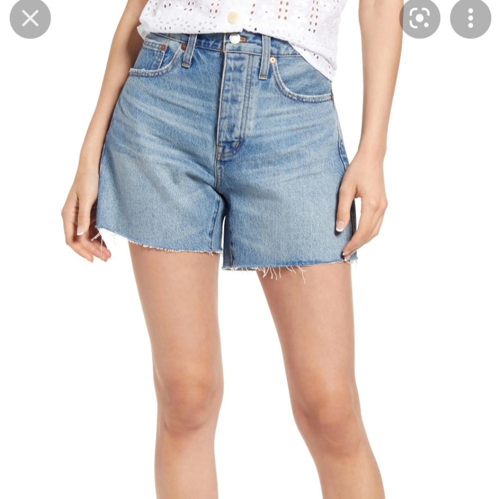 Madewell relaxed mid-length denim shorts